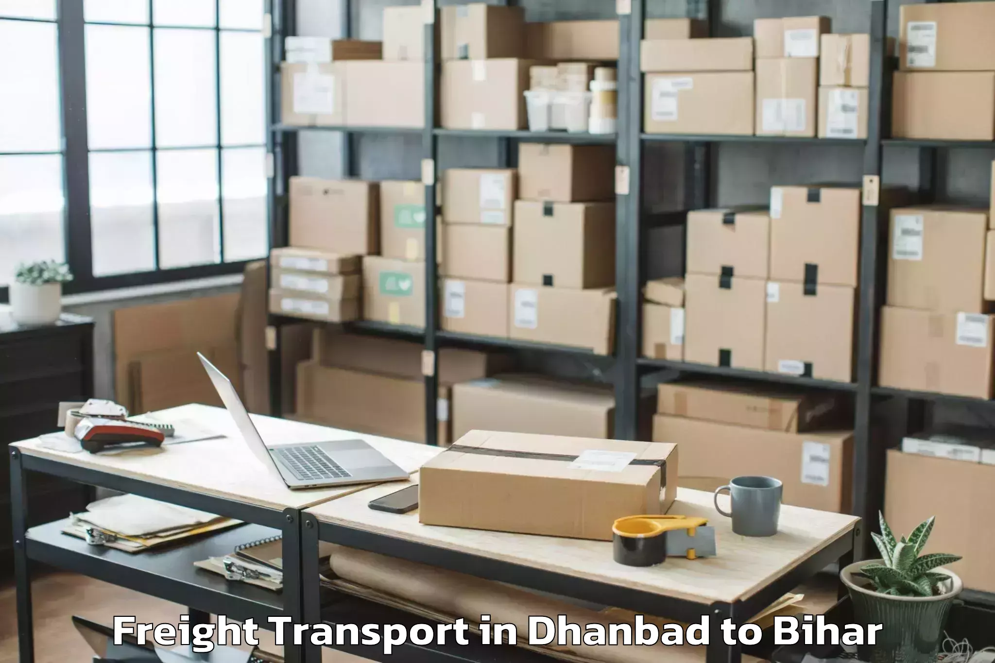 Affordable Dhanbad to Marauna Freight Transport